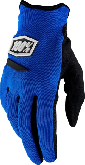 100% RideCamp Women's Glove Blu LG