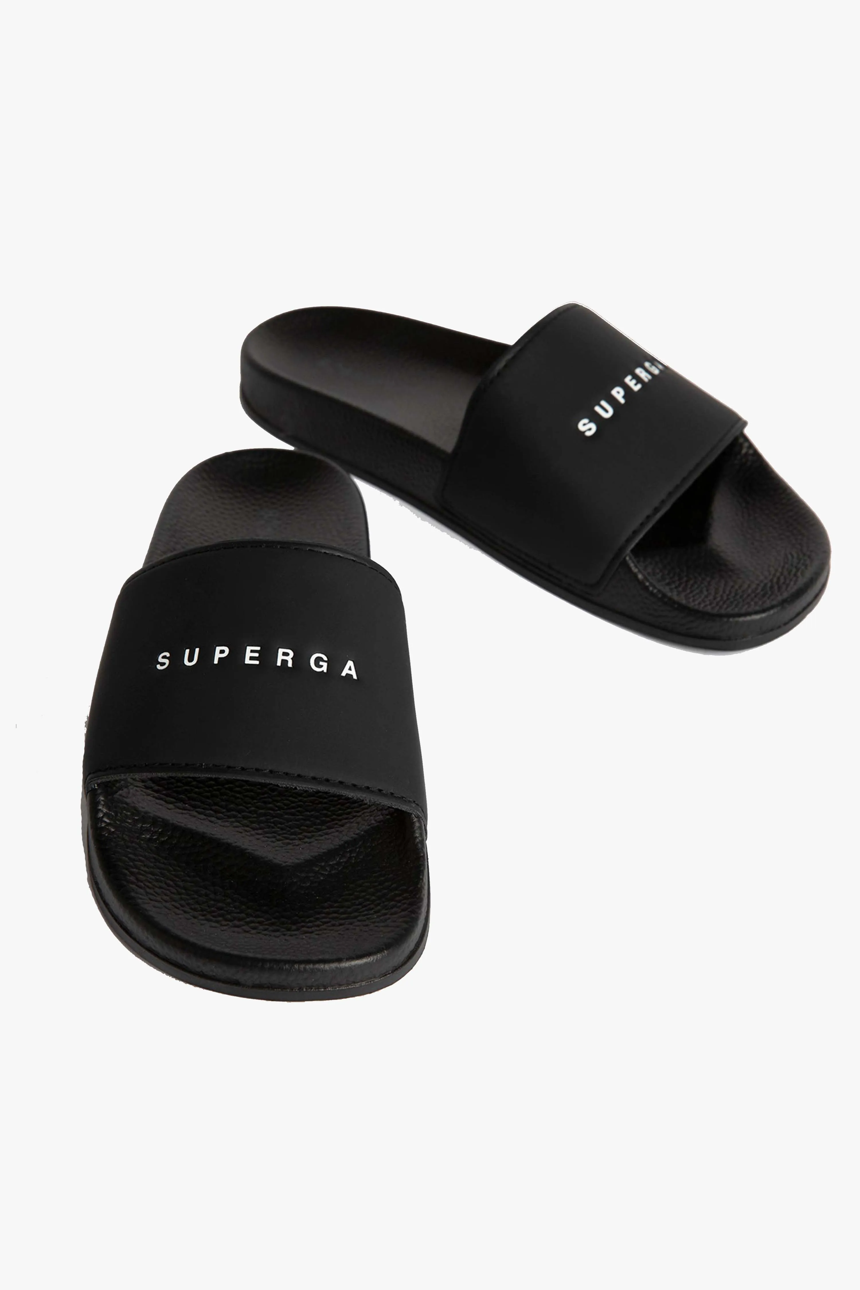 1908 Black Superga Logo Slides