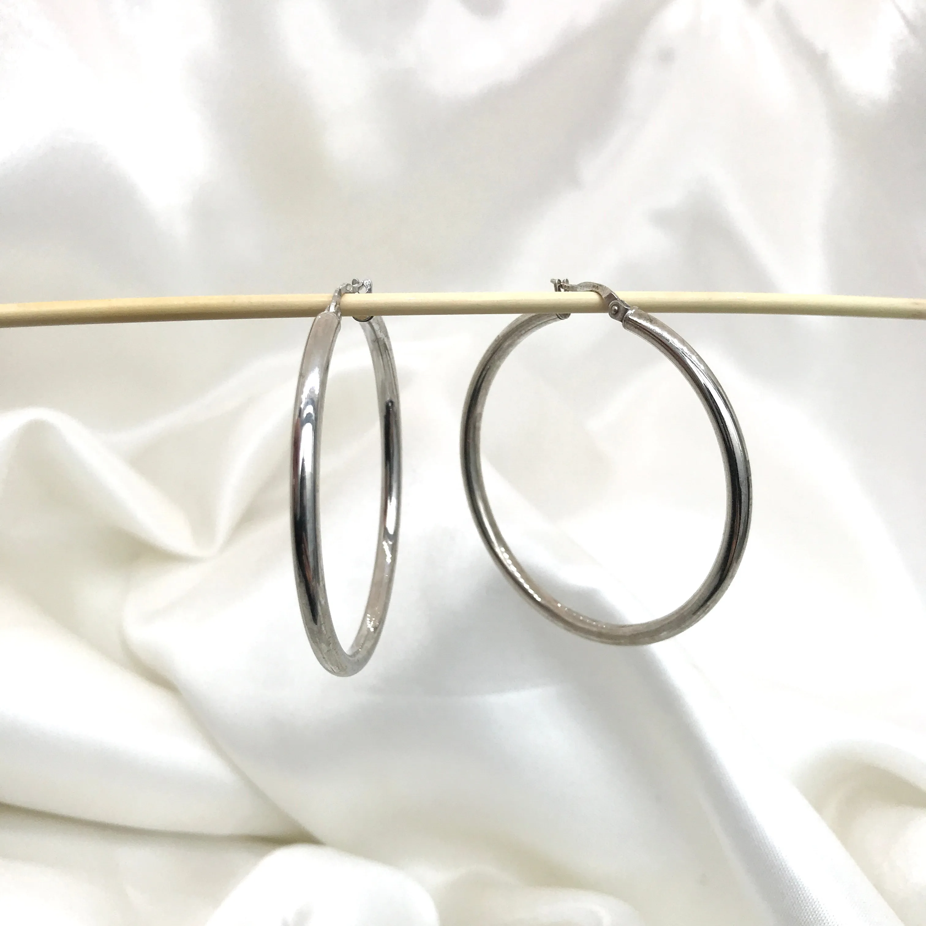 925 Sterling Silver Larger Hoops- 2 Sizes