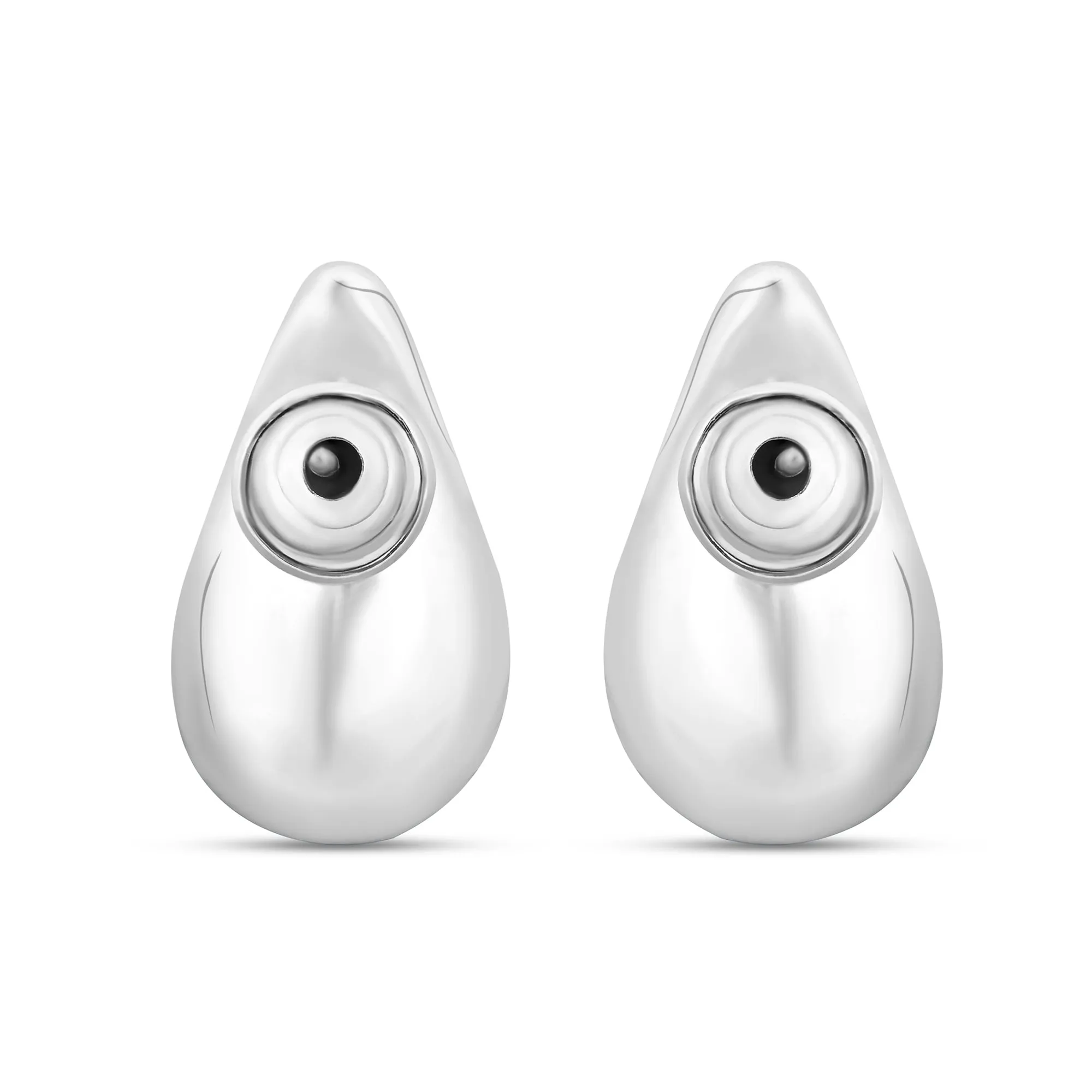 Accessorize London Women's Sterling Silver-Plated Tear Drop Earrings