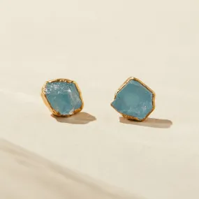 Aquamarine Studs