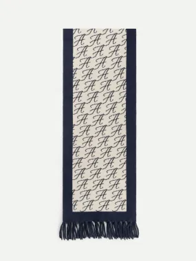 AUR1 Scarf Navy & Beige