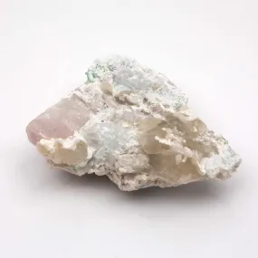 Beryl var. Morganite Terminated - Self-Heal, w/ Green Tourmaline in Quartz w/ Cleavelandite