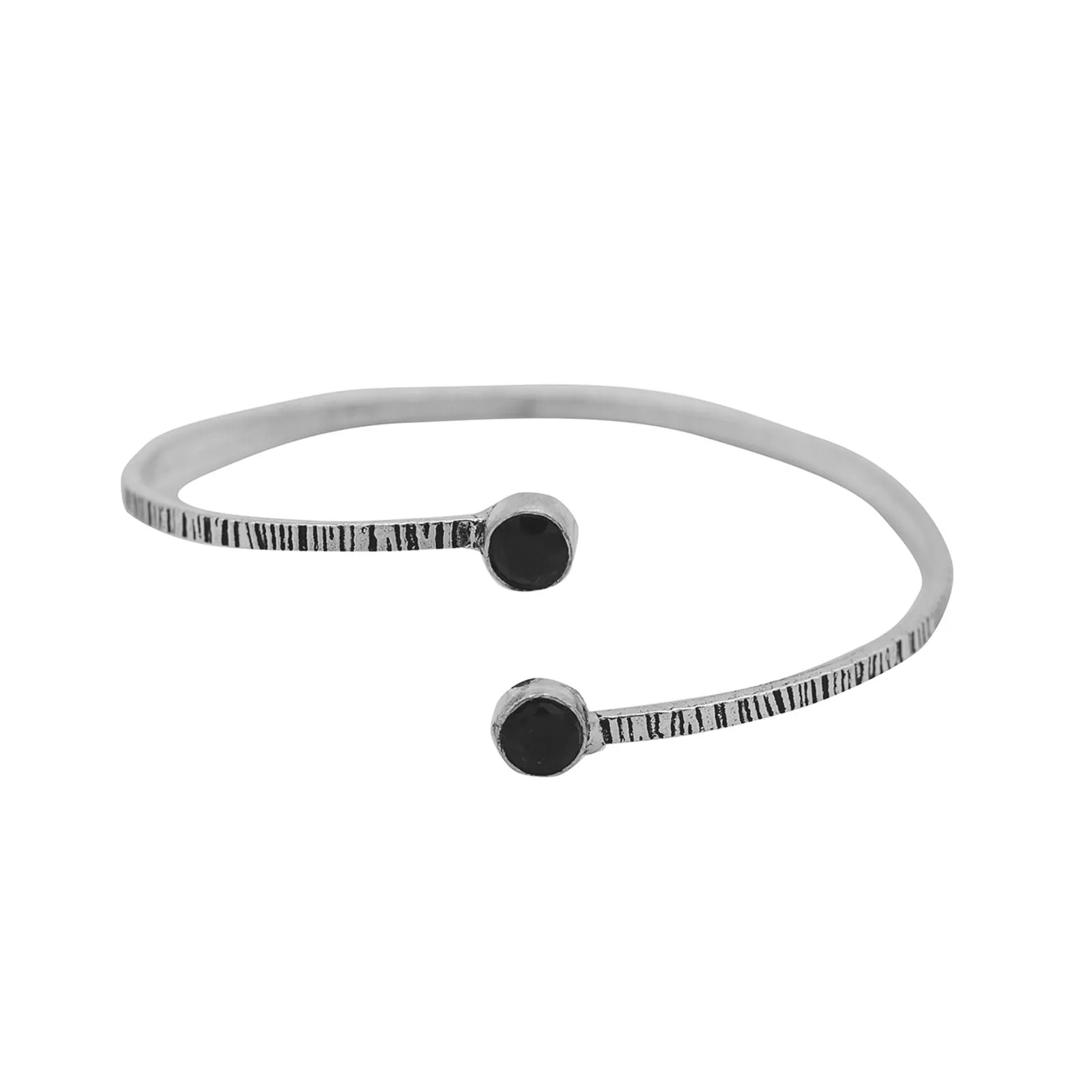 Bhamini Black Silver Oxidized Bracelet