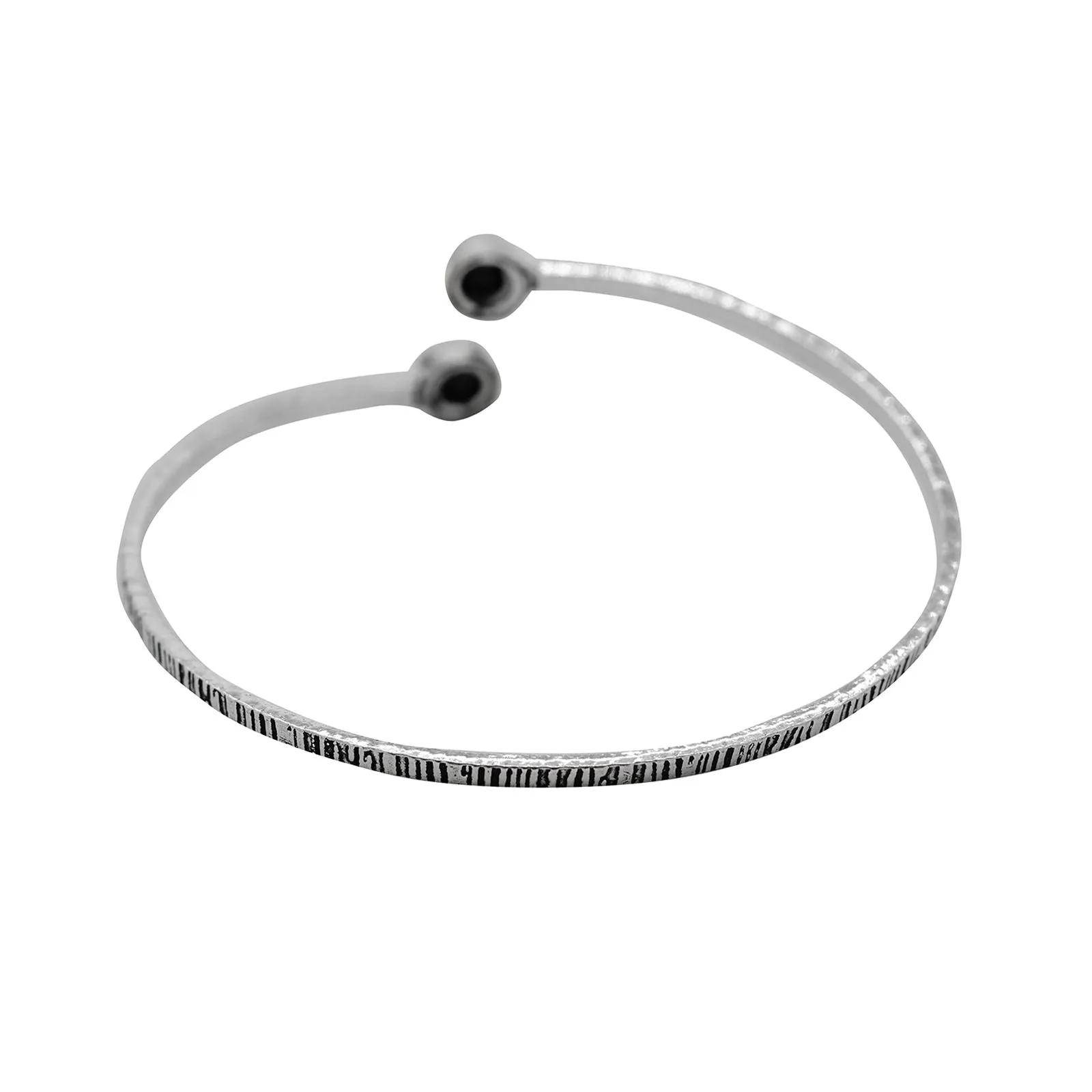 Bhamini Black Silver Oxidized Bracelet