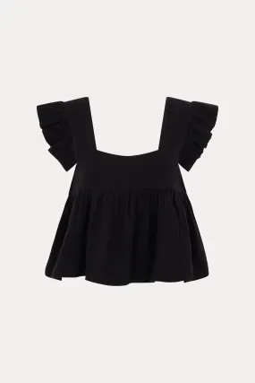 Black  Cassi Babydoll Top