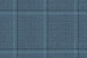 Blue Check 33% Cashmere 29% Wool 29% Silk 9% Linen (Ref-794352)