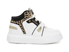 CafèNoir donna sneakers alte animalier e pelle