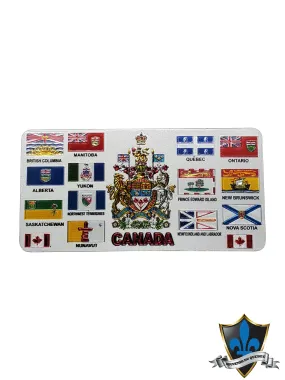 Canada flag  Canadian provinces  magnet