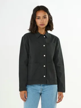 CANVAS WORKWEAR JACKET - Black Jet