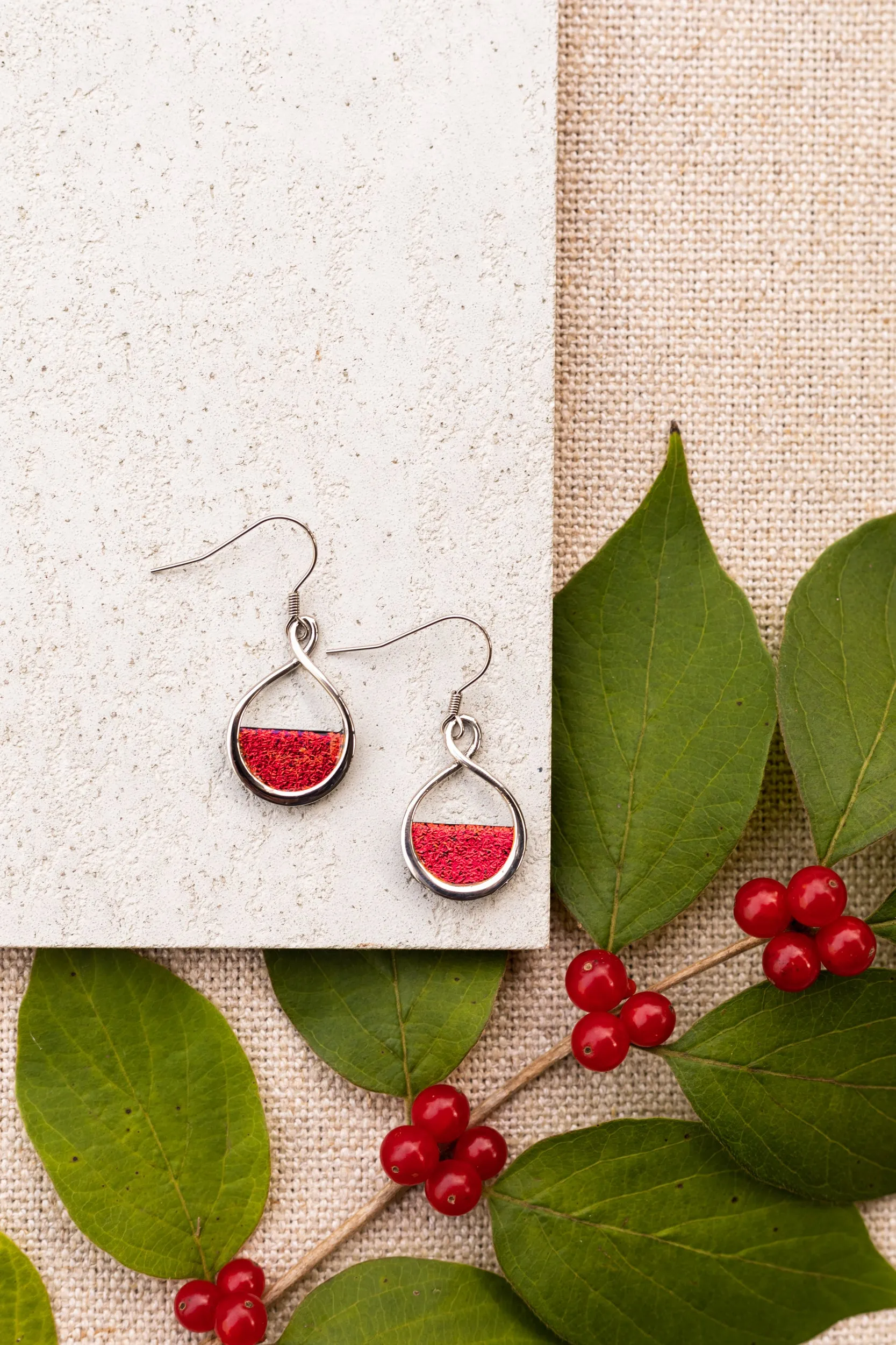 Cardinal Drop Earrings