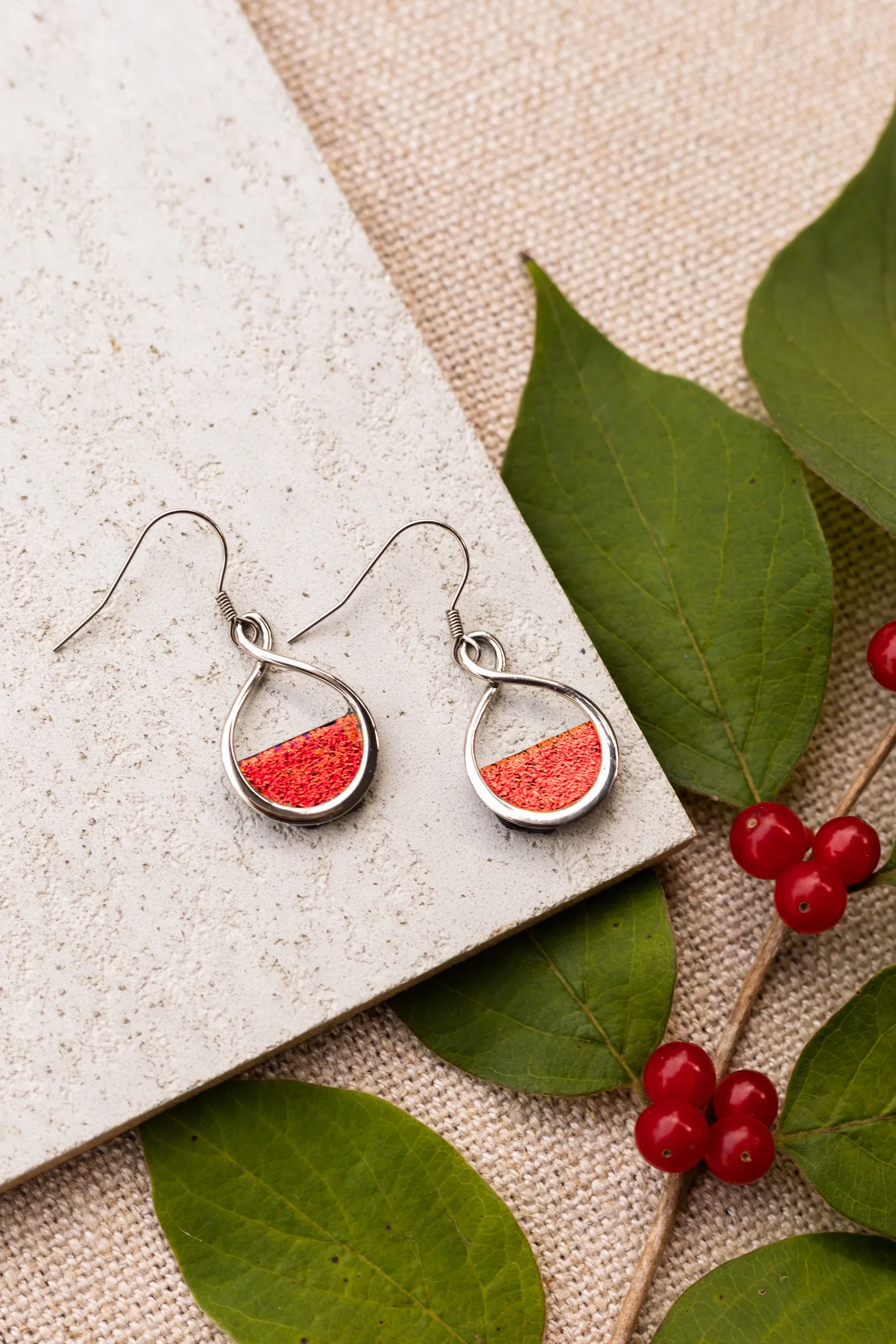 Cardinal Drop Earrings