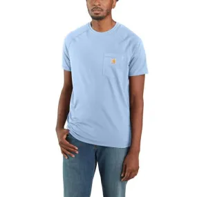 Carhartt Men's Force® Delmont Short Sleeve T-Shirt_Light Blue