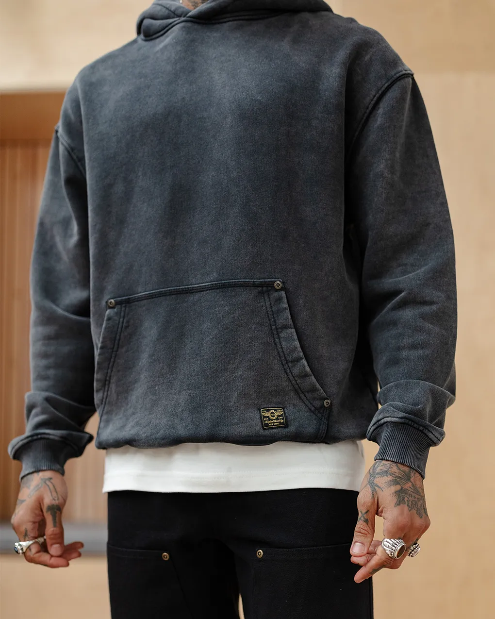 Carver Heavy Workwear Hoodie - Acid Wash