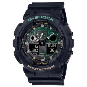 CASIO G-SHOCK GA100RC-1A Black & Rust Color Watch