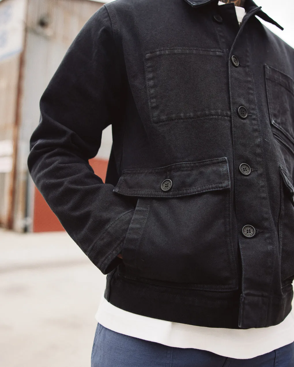 Colmore Chore Jacket - Washed Black