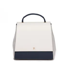 Cream and Navy Luna Back Pack