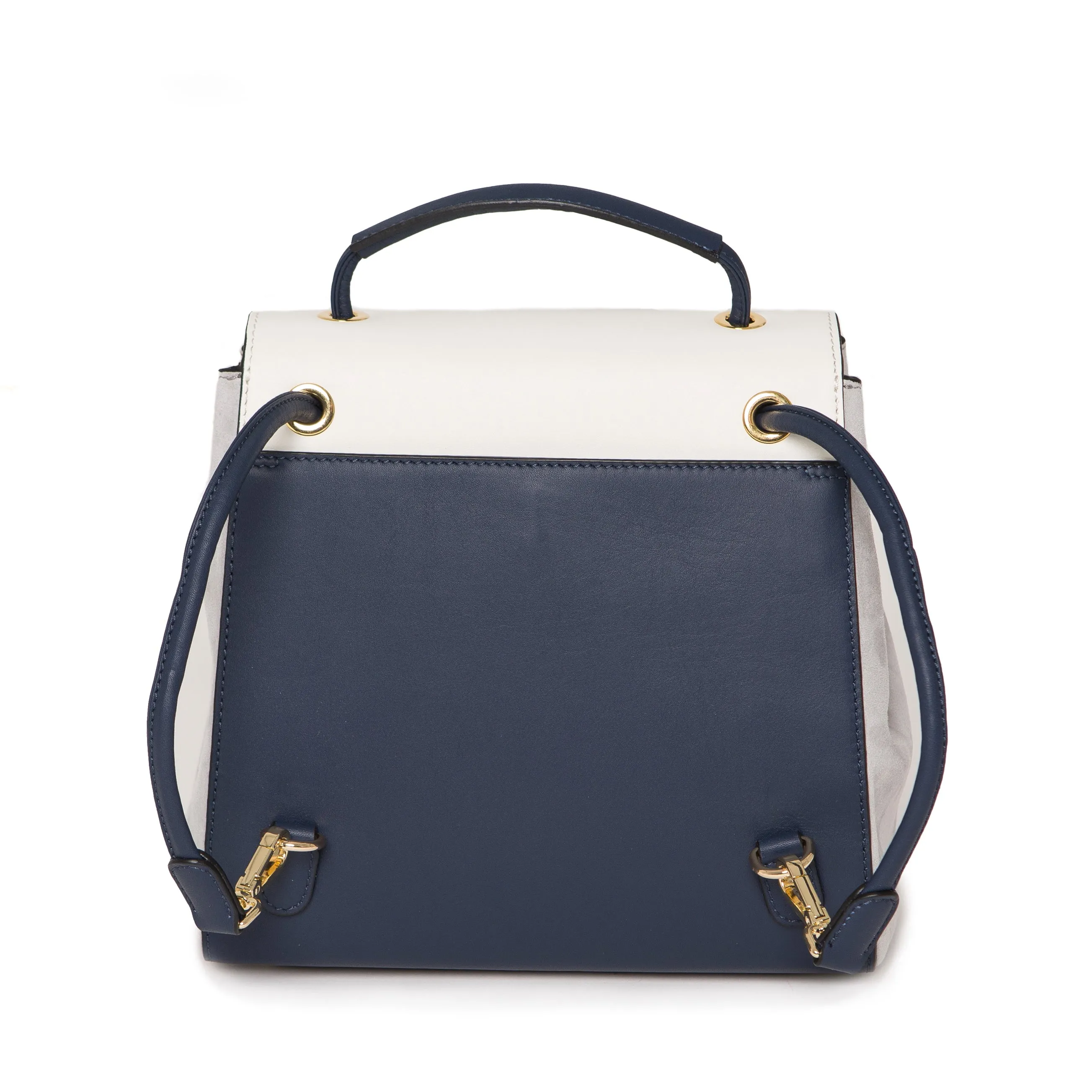 Cream and Navy Luna Back Pack