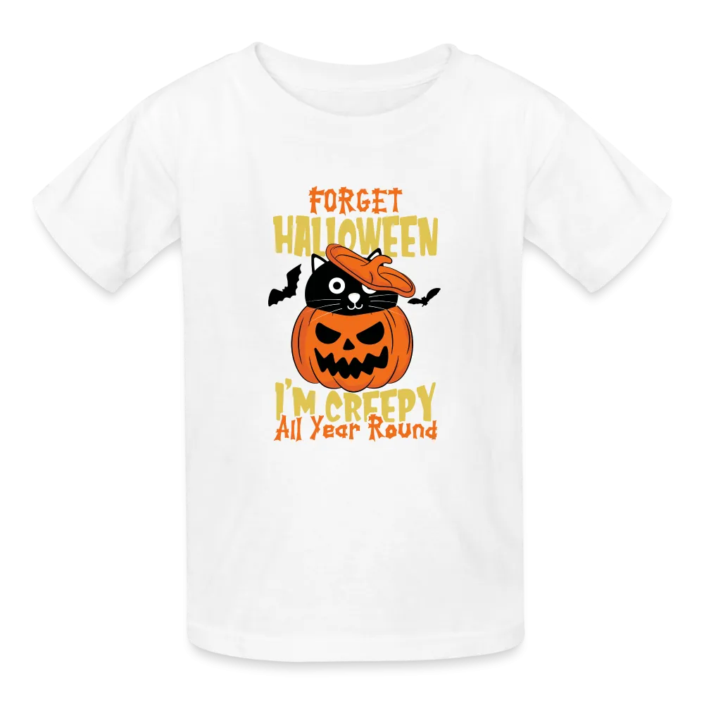 Forget Halloween, I'm Creepy All Year: The Ultimate Hanes Youth Tagless Tee for Spooky Kids 365 Days a Year