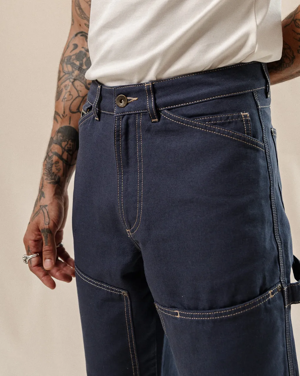 Garage Double Knee Pants - Navy