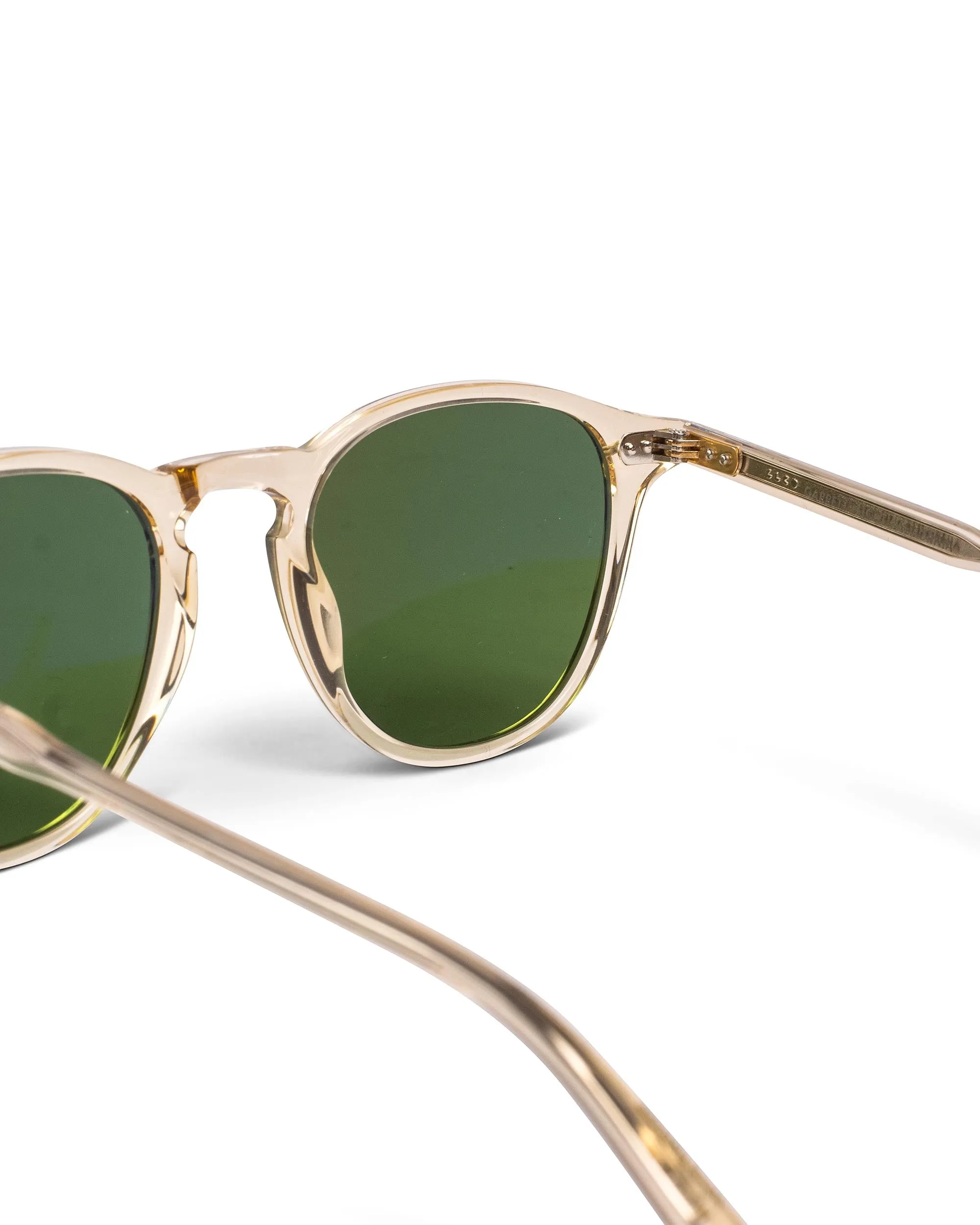 Garrett Leight Hampton Sun Champagne/Pure Green