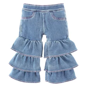 Girl's WRANGLER BABY GIRL TIERED FLARE JEAN