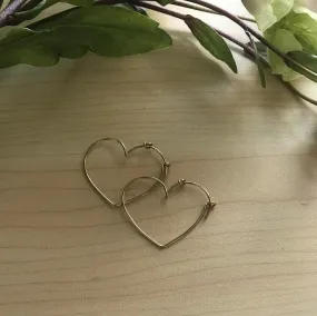 Heart Hoop Earrings