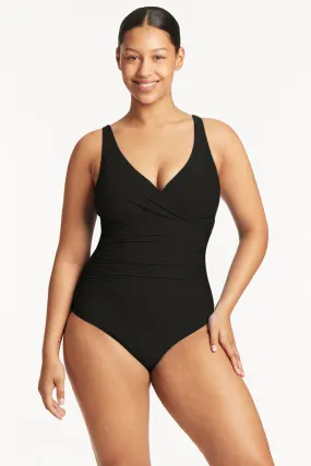 Honeycomb Cross Front One Piece