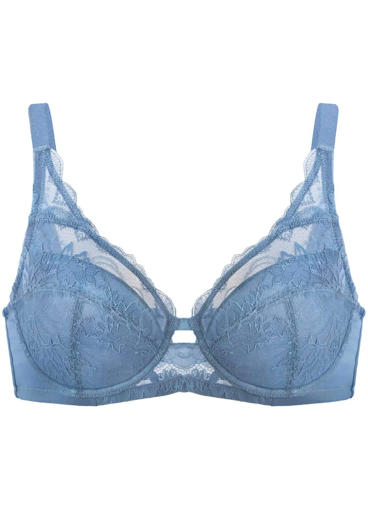 HSIA Lightly Padded Minimizer Lace Bra