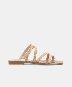 IZABEL SANDALS LT NATURAL RAFFIA