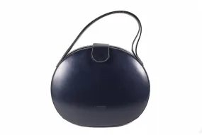 LOEWE Plaza dark blue leather bag