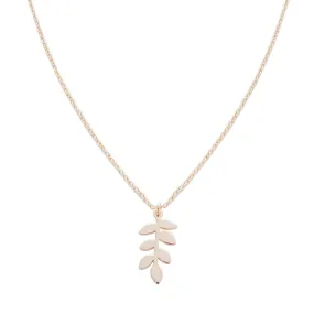 Magic Charm Fern Necklace (Gold)