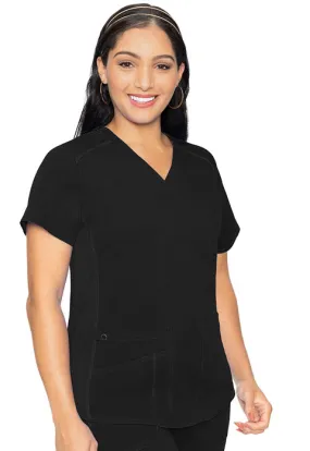 MC TOUCH Women's V-Neck Shirttail Scrub Top - MC7459