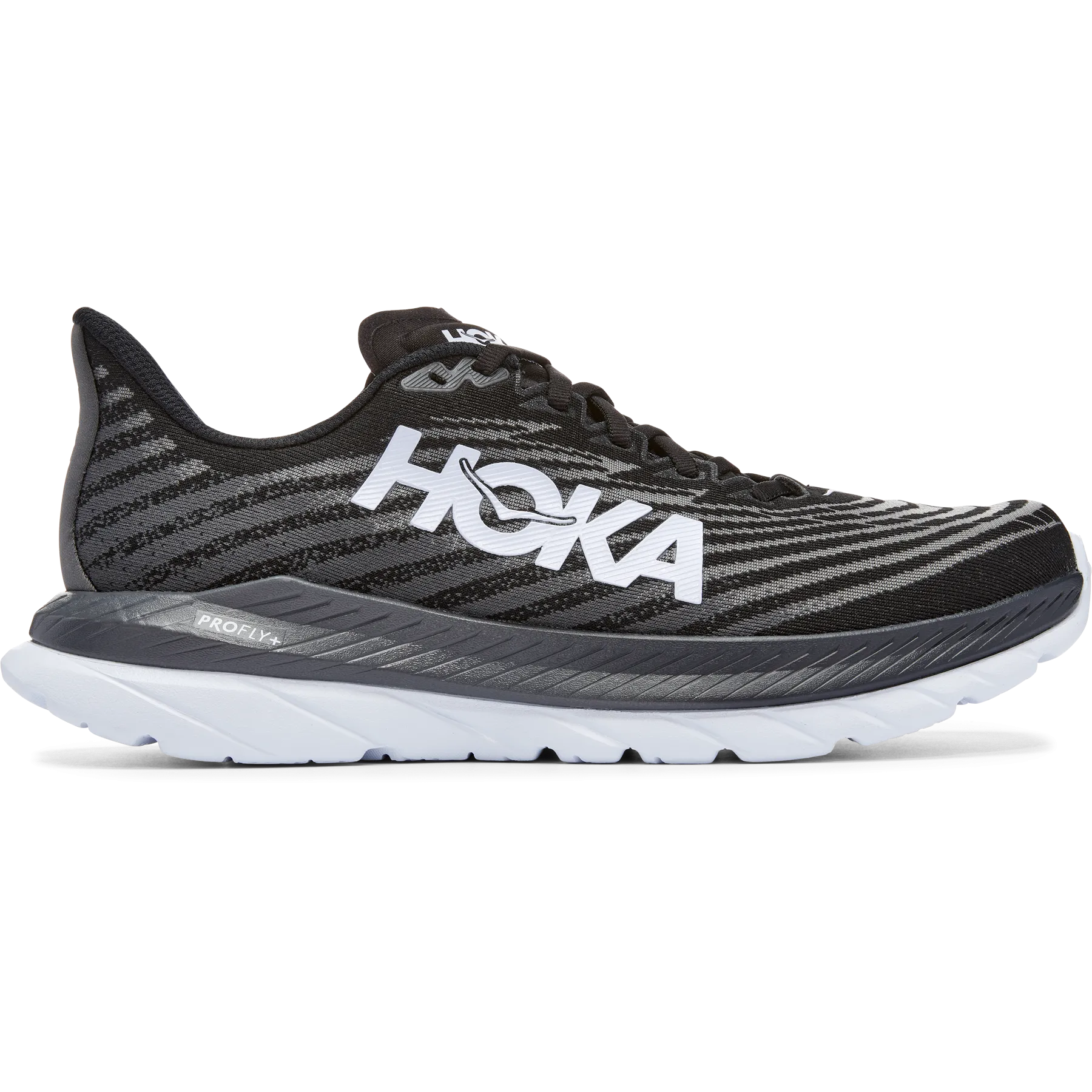 Men's Hoka One One Mach 5, Black/Castlerock, 10 D Medium