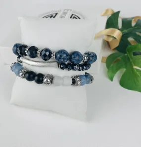 Noble Navy Bracelet Stack