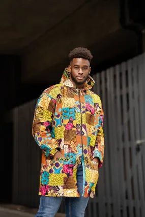 Patchwork Hooded Jacket