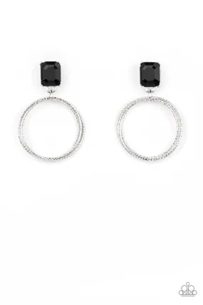 Prismatic Perfection Black-Earrings