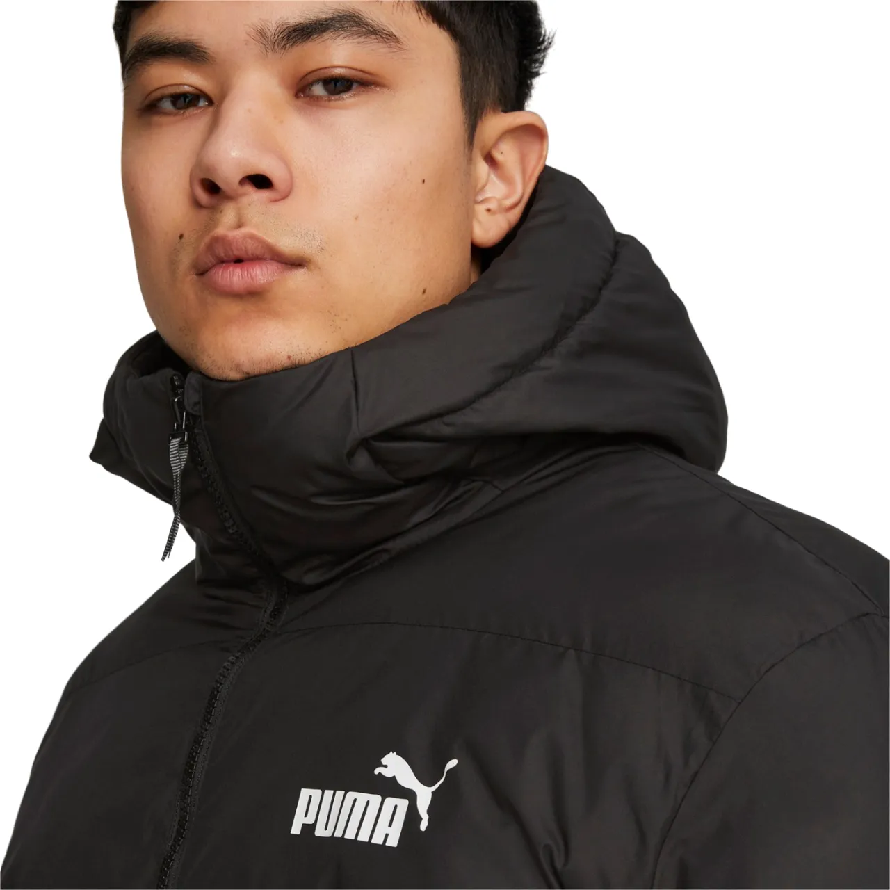 Puma Men's Power Hooded Synthetic Down Jacket 675389-01 Black