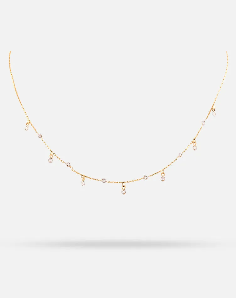 Scattered Diamond Necklace