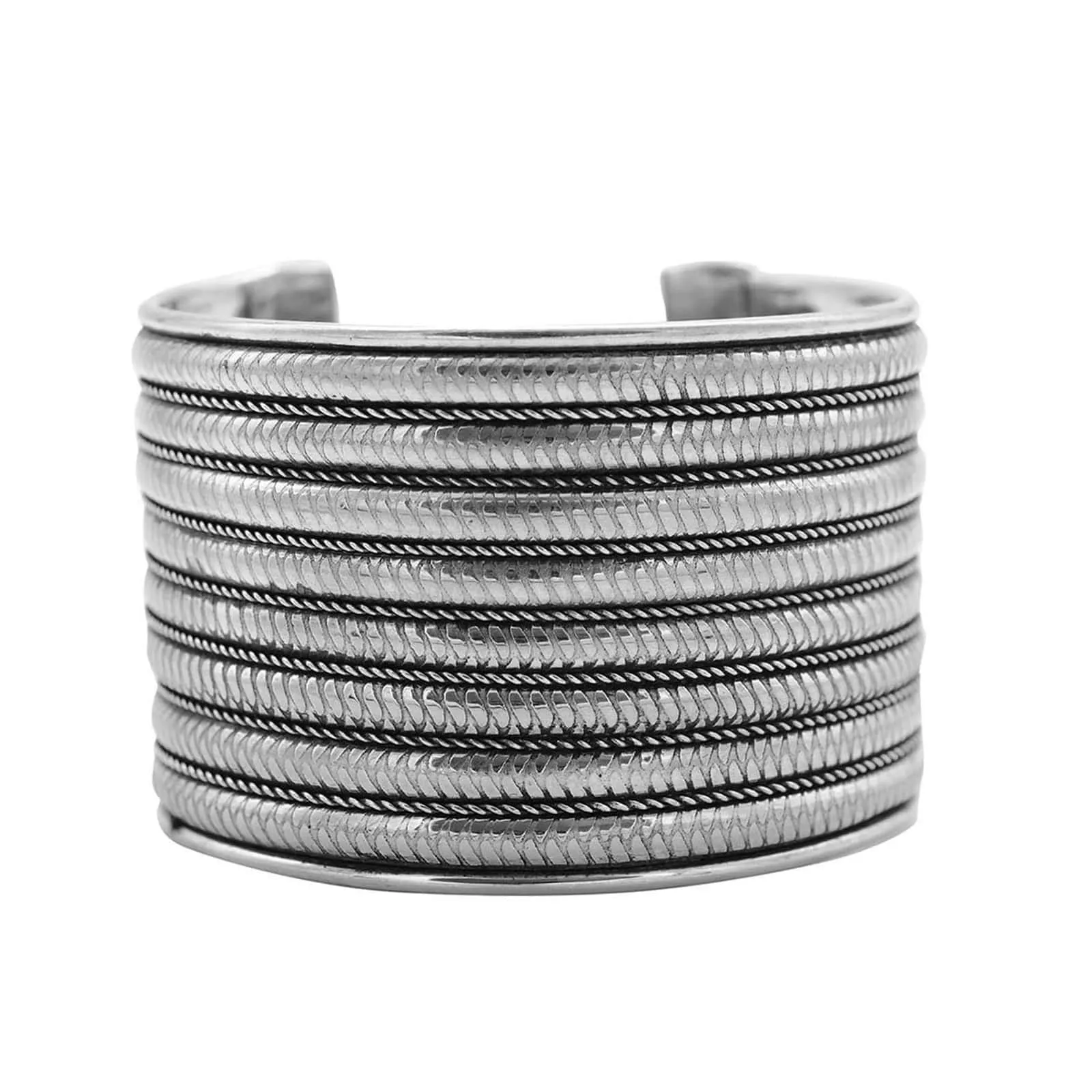 Seema Silver Oxidized Bracelet Cuff