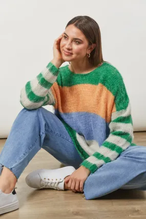 Serene Stripe Jumper, Meadow