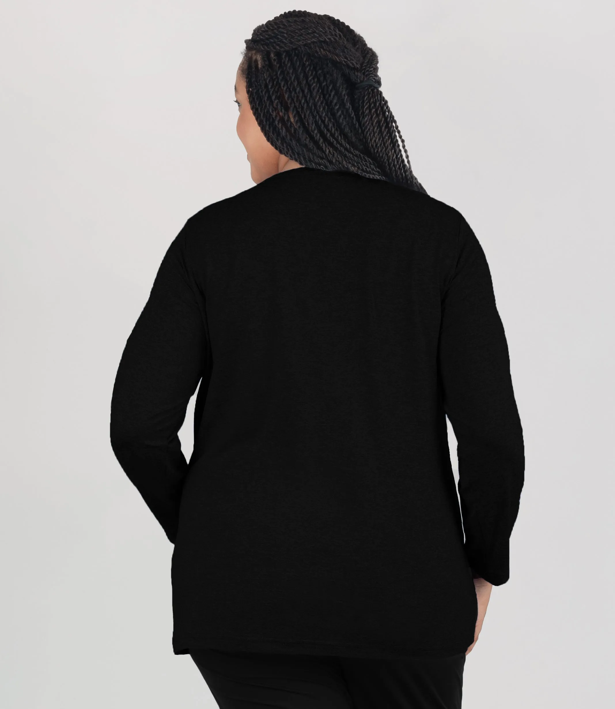 SoftWik Long Sleeve Crew Neck Top