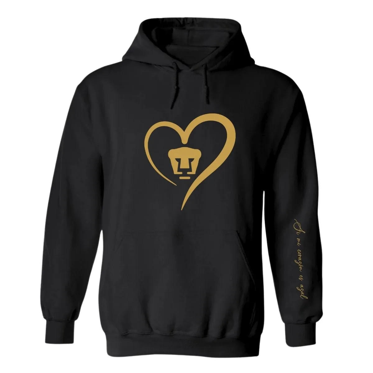 Sudadera para Mujer Hoodie Pumas UNAM Corazón Oro