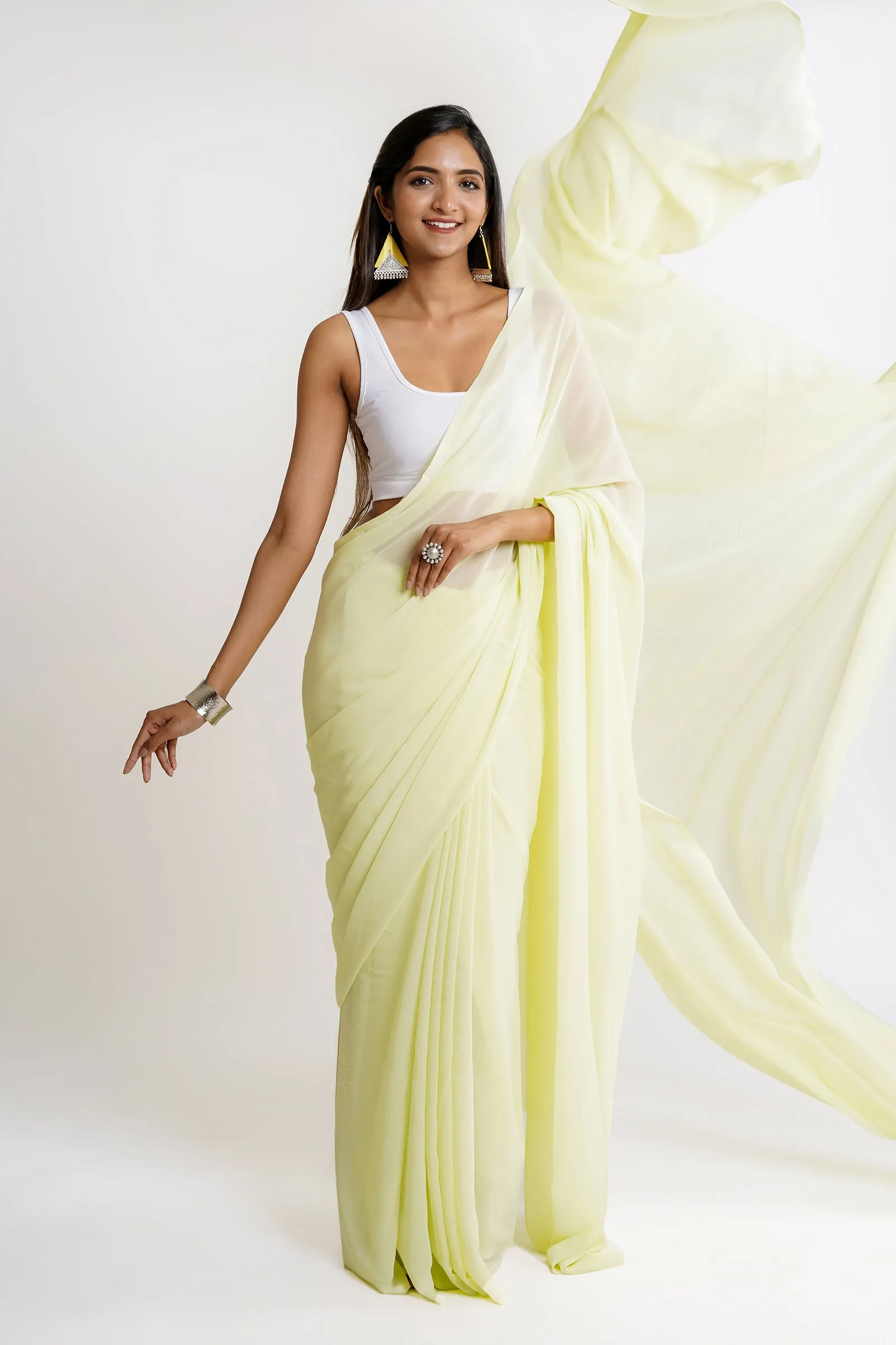 Teejh Chaitra  Georgette Saree