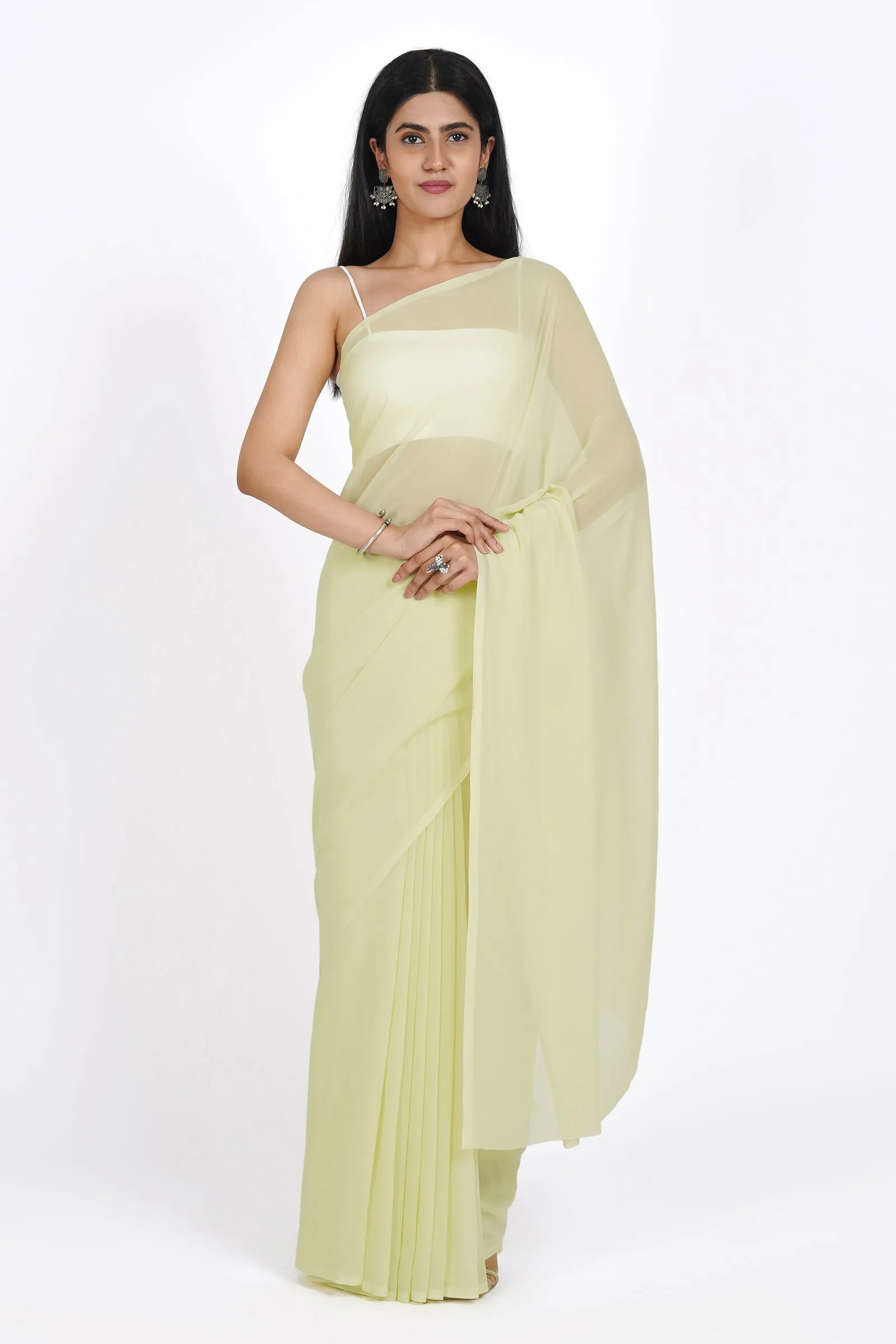 Teejh Chaitra  Georgette Saree