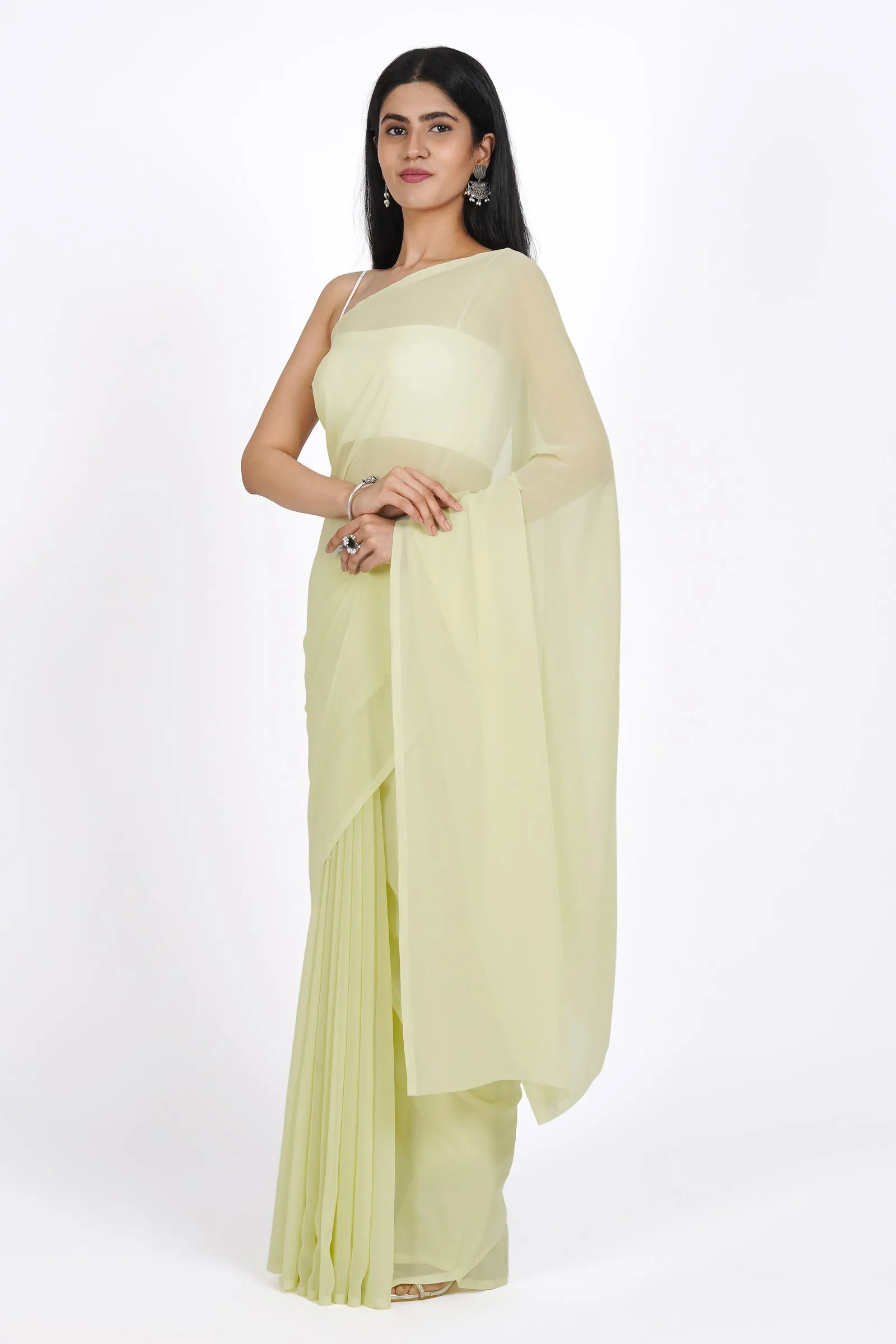 Teejh Chaitra  Georgette Saree