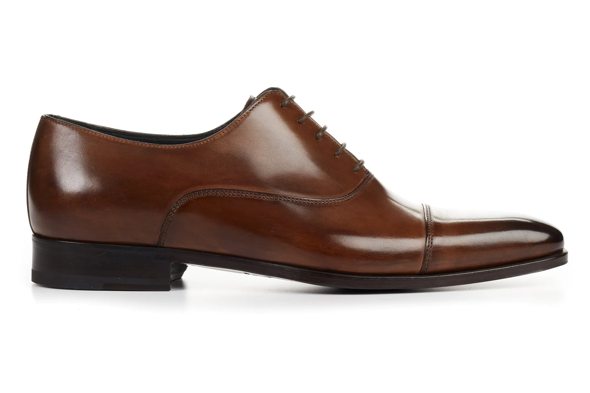 The Cagney III Cap-Toe Oxford - Marrone