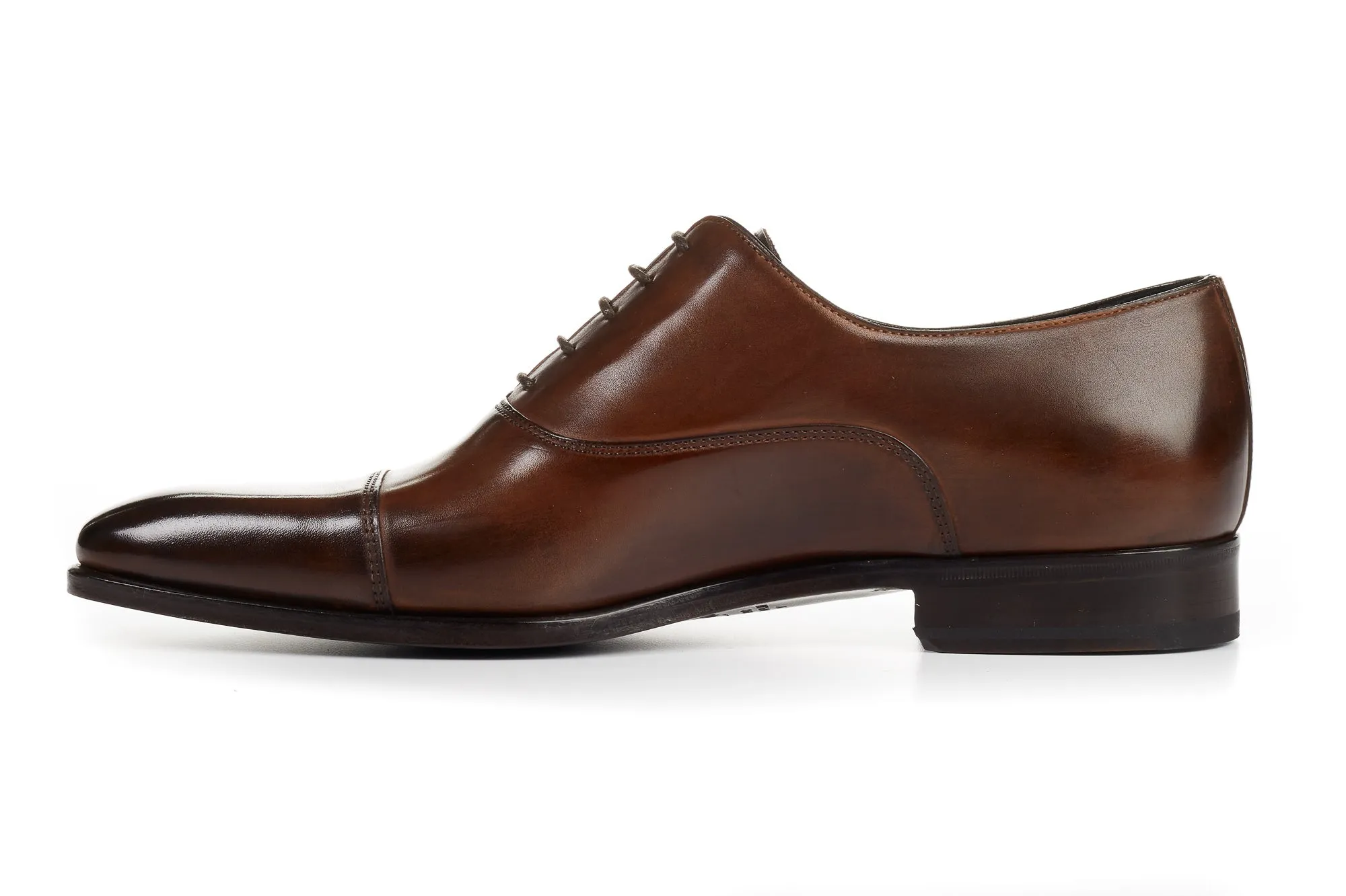 The Cagney III Cap-Toe Oxford - Marrone