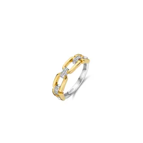 Ti Sento Two-Tone Links Ring