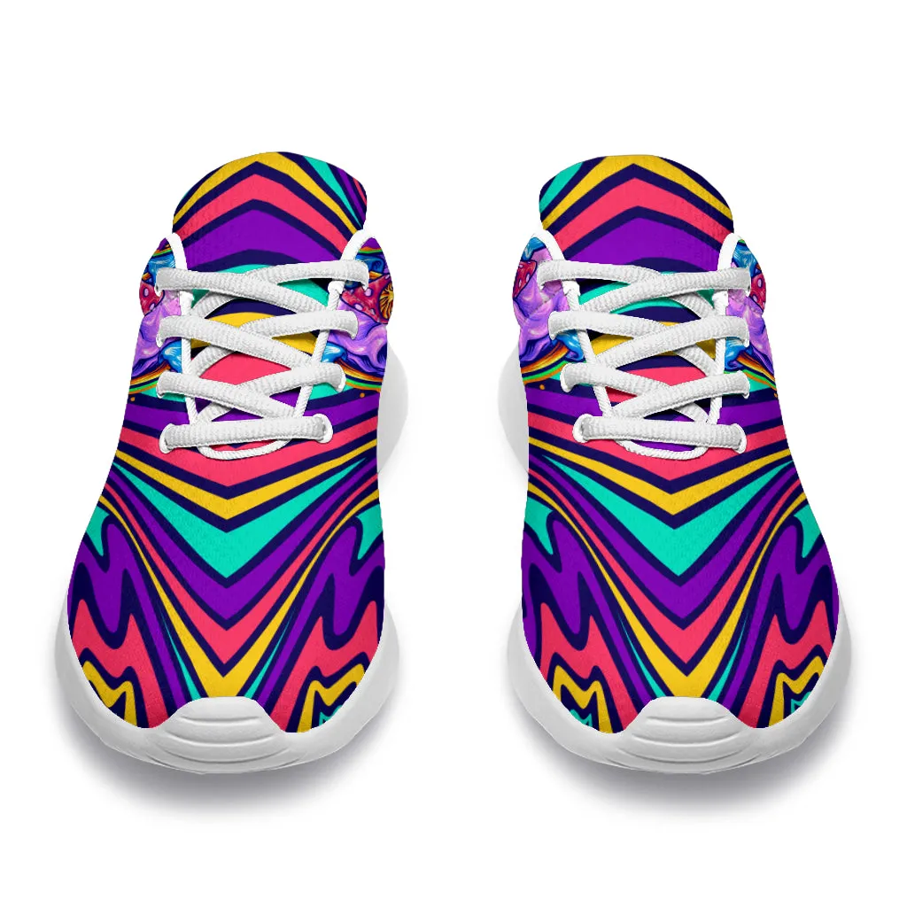 Trippy Skull Sport Sneakers